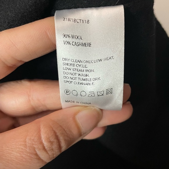 Nap Loungewear Double Breasted Wool Cashmere Coat XL Ornate Buttons Missing Belt - Picture 9 of 13